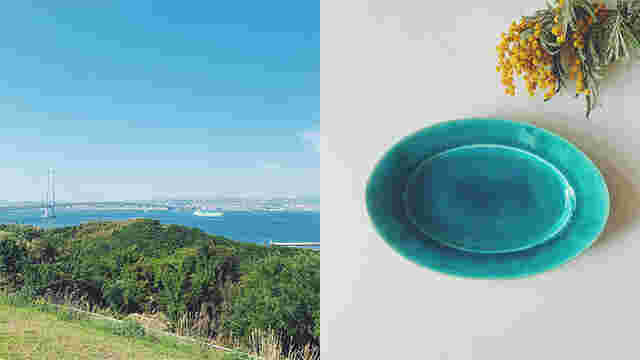 何を盛ってもサマになる。“淡路島ブルー”の素敵なお皿